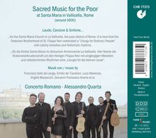 Sacred Music for the Poor - Populäre geistliche Musik aus der Armenkirche Roms um 1600, CD