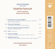 Johann Pachelbel (1653-1706): Geistliche Festmusik, CD