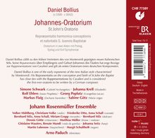 Daniel Bollius (1590-1642): Johannes-Oratorium, CD