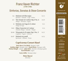 Franz Xaver Richter (1709-1789): Sinfonias, Sonaten, Oboenkonzert, CD