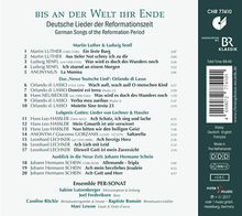 Bis an der Welt ihr Ende, CD