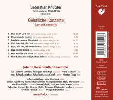 Sebastian Knüpfer (1633-1676): Geistliche Konzerte, CD