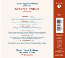 Johann Sigismund Kusser (1660-1727): Französische Ouvertüren Nr. 1-6 (Stuttgart 1682), CD