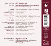 Caspar Othmayr (1515-1553): Lieder "Gift und Gegengift", CD