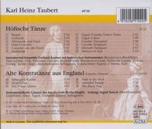 Taubert:Höfische Tänze/Kontratänze, CD