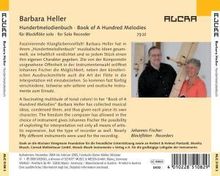 Barbara Heller (geb. 1936): Hundertmelodienbuch für Blockflöte, CD