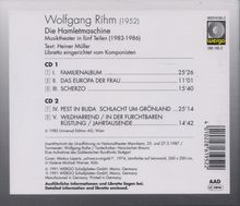 Wolfgang Rihm (1952-2024): Die Hamletmaschine, 2 CDs