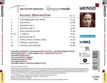 Karola Obermüller (geb. 1977): Kammermusik, CD