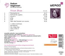 Yiran Zhao (geb. 1988): Kammermusik, CD