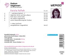 Farziah Fallah (geb. 1980): Kammermusik, CD