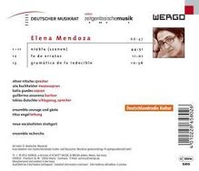 Elena Mendoza (geb. 1973): Niebla (Szenen), CD