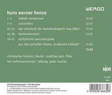 Hans Werner Henze (1926-2012): Symphonisches Zwischenspiel aus "Boulevard Solitude", CD