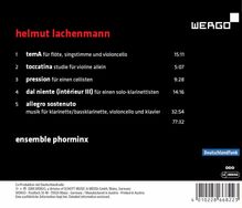 Helmut Lachenmann (geb. 1935): Allegro Sostenuto für Klarinette/Baßklarinette,Cello,Klavier, CD