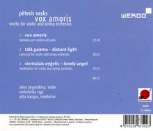 Peteris Vasks (geb. 1946): Vox Amoris - Werke für Violine &amp; Streichorchester, CD
