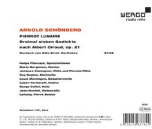 Arnold Schönberg (1874-1951): Pierrot Lunaire op.21, CD