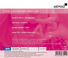 Edition musikFabrik 01 - Sprechgesänge, CD