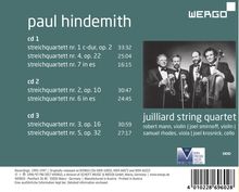 Paul Hindemith (1895-1963): Streichquartette Nr.1-7, 3 CDs