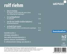 Rolf Riehm (geb. 1937): Au Bord d'une Source für Blockflöte, Orchester &amp; Elektronik, CD