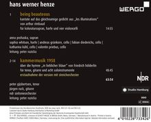 Hans Werner Henze (1926-2012): Kantate "Being Beauteous", CD