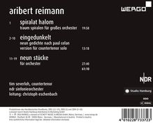 Aribert Reimann (1936-2024): Spiralat halom für großes Orchester, CD