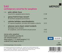 SAX - Contemporary Concertos for Saxophone, CD