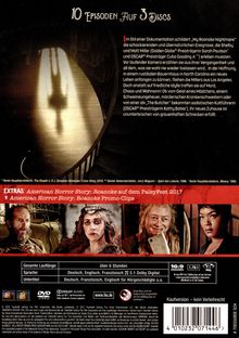 American Horror Story Staffel 6: Roanoke, 3 DVDs