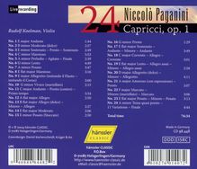 Niccolo Paganini (1782-1840): Capricen op.1 Nr.1-24 für Violine solo, CD