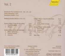 Wolfgang Amadeus Mozart (1756-1791): Sonaten für Violine &amp; Klavier Vol.2, CD