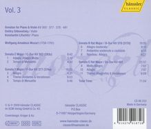 Wolfgang Amadeus Mozart (1756-1791): Sonaten für Violine &amp; Klavier Vol.3, CD