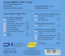 Gustav Mahler (1860-1911): Lieder eines fahrenden Gesellen, CD