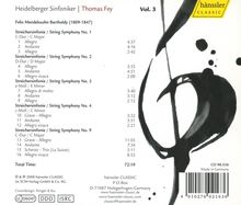 Felix Mendelssohn Bartholdy (1809-1847): Streichersymphonien Nr.1-4,9, CD