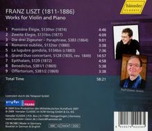 Franz Liszt (1811-1886): Werke für Violine &amp; Klavier Vol.1, CD