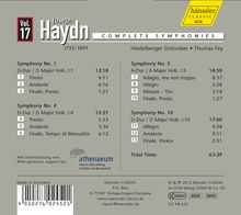 Joseph Haydn (1732-1809): Symphonien Nr.1,4,5,10, CD