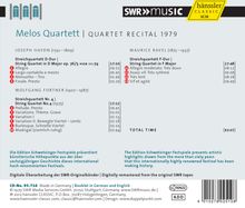 Melos-Quartett  - Quartet Recital 1979 (Schwetzinger Festspiele), CD