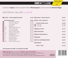 Antonio Salieri (1750-1825): Lieder, CD