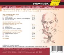 Janos Starker plays Hindemith, Prokofieff, Rautavaara, CD