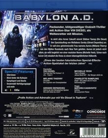 Babylon A.D. (Blu-ray), Blu-ray Disc