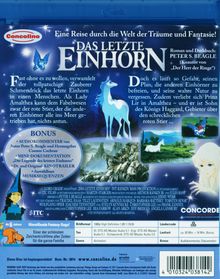 Das letzte Einhorn (Blu-ray), Blu-ray Disc