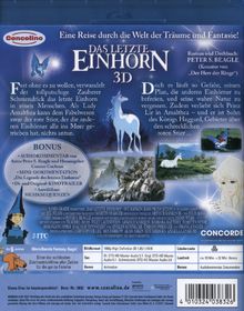 Das letzte Einhorn (3D Blu-ray), Blu-ray Disc