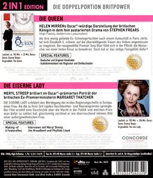 Die Queen / Die Eiserne Lady (Blu-ray), 2 Blu-ray Discs