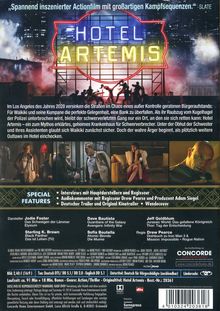 Hotel Artemis, DVD