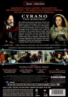 Cyrano von Bergerac (1990), DVD