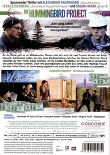 The Hummingbird Project, DVD