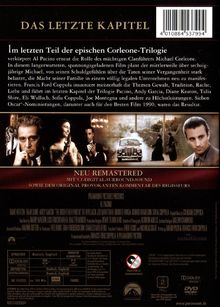 Der Pate III (restaurierte Fassung), DVD
