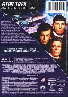 Star Trek VI: Das unentdeckte Land, DVD