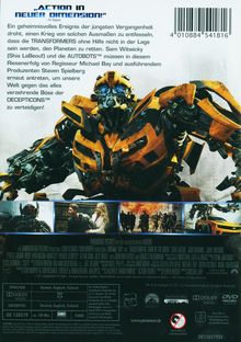 Transformers 3 - Die dunkle Seite des Mondes, DVD
