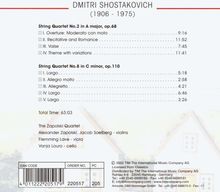 Dmitri Schostakowitsch (1906-1975): Streichquartette Nr.2 &amp; 8, CD