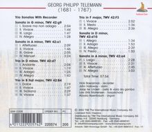 Georg Philipp Telemann (1681-1767): Triosonaten mit Blockflöte, CD