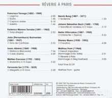 Mathias From - Reverie a Paris, CD