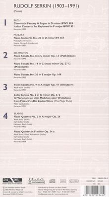Rudolf Serkin,Klavier, 4 CDs